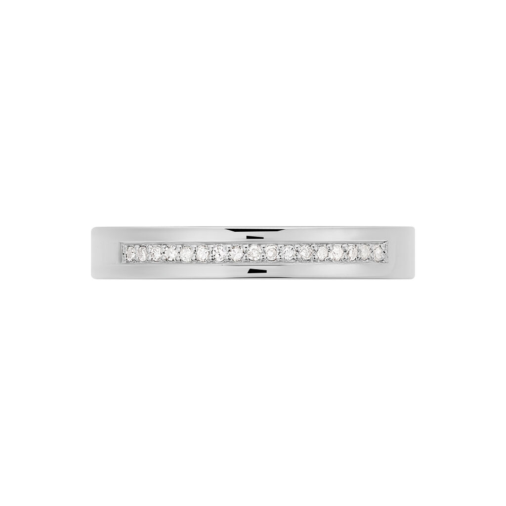 Damen Ring Silber 925 Diamant 0,07ct 4,00mm  - Eheringe mit Stein Damen | OROVIVO