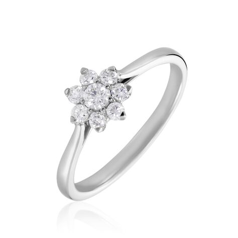 Damen Ring Weißgold 375 Diamant 0,07ct   Spring    - Verlobungsringe Damen | OROVIVO