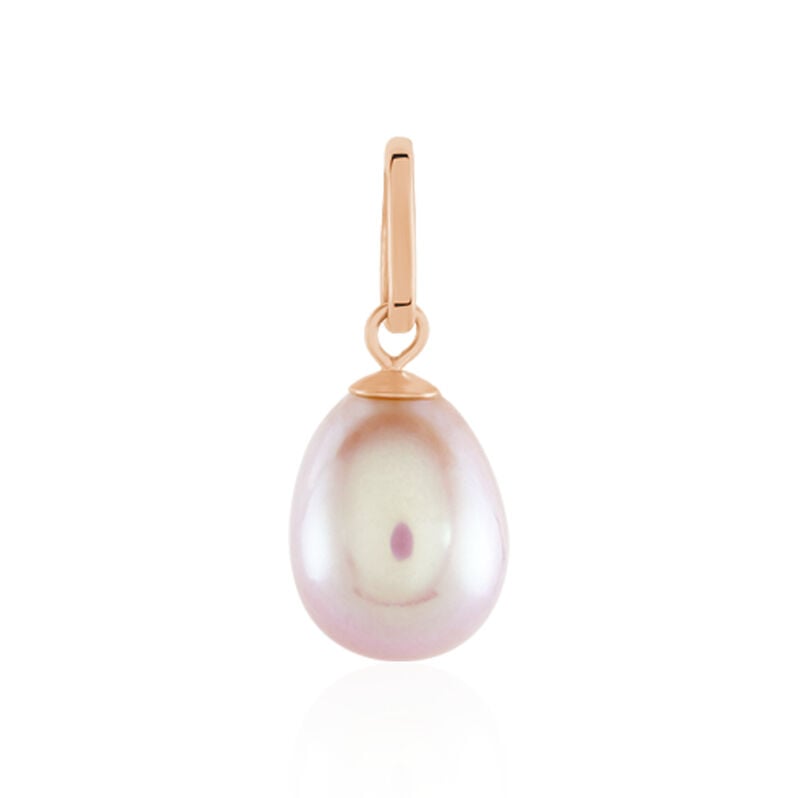 Pendentif Rose Or Rose Perle De Culture - Spannringe Damen | OROVIVO