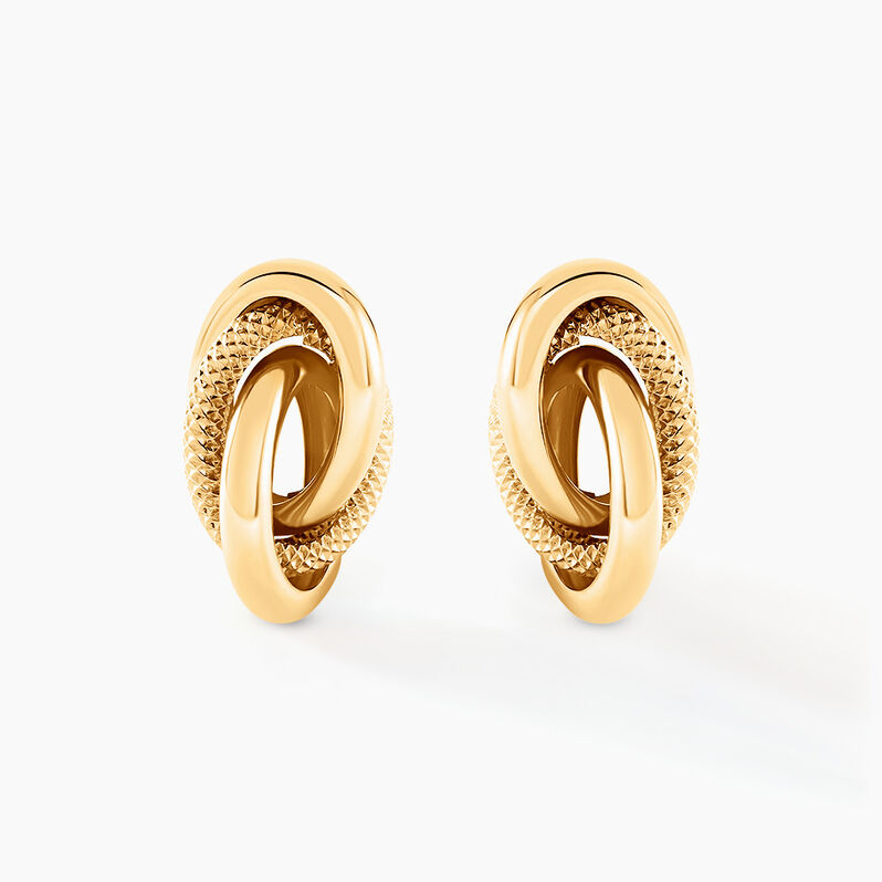Boucles D'oreilles Puces Nyx Or Jaune - Spannringe Damen | OROVIVO