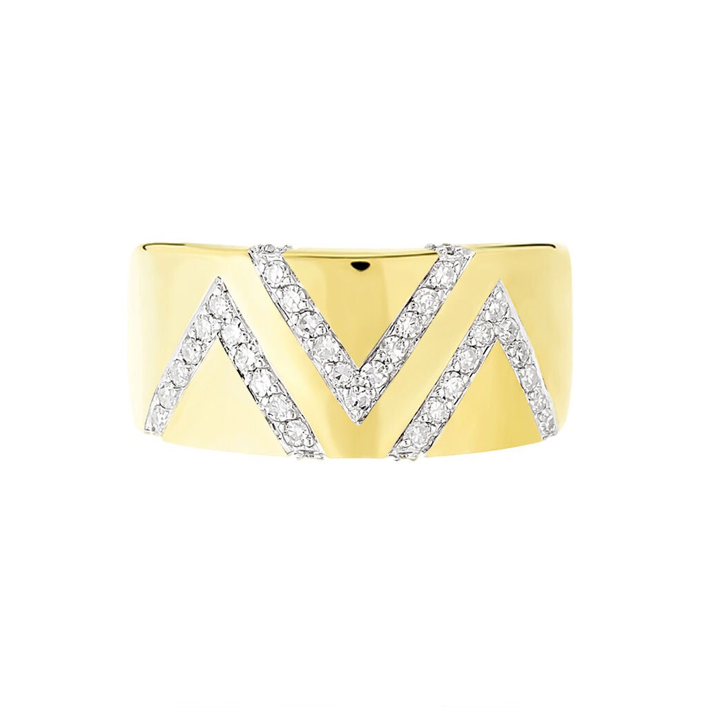 Bague Zorah Or Jaune Diamant - Spannringe Damen | OROVIVO