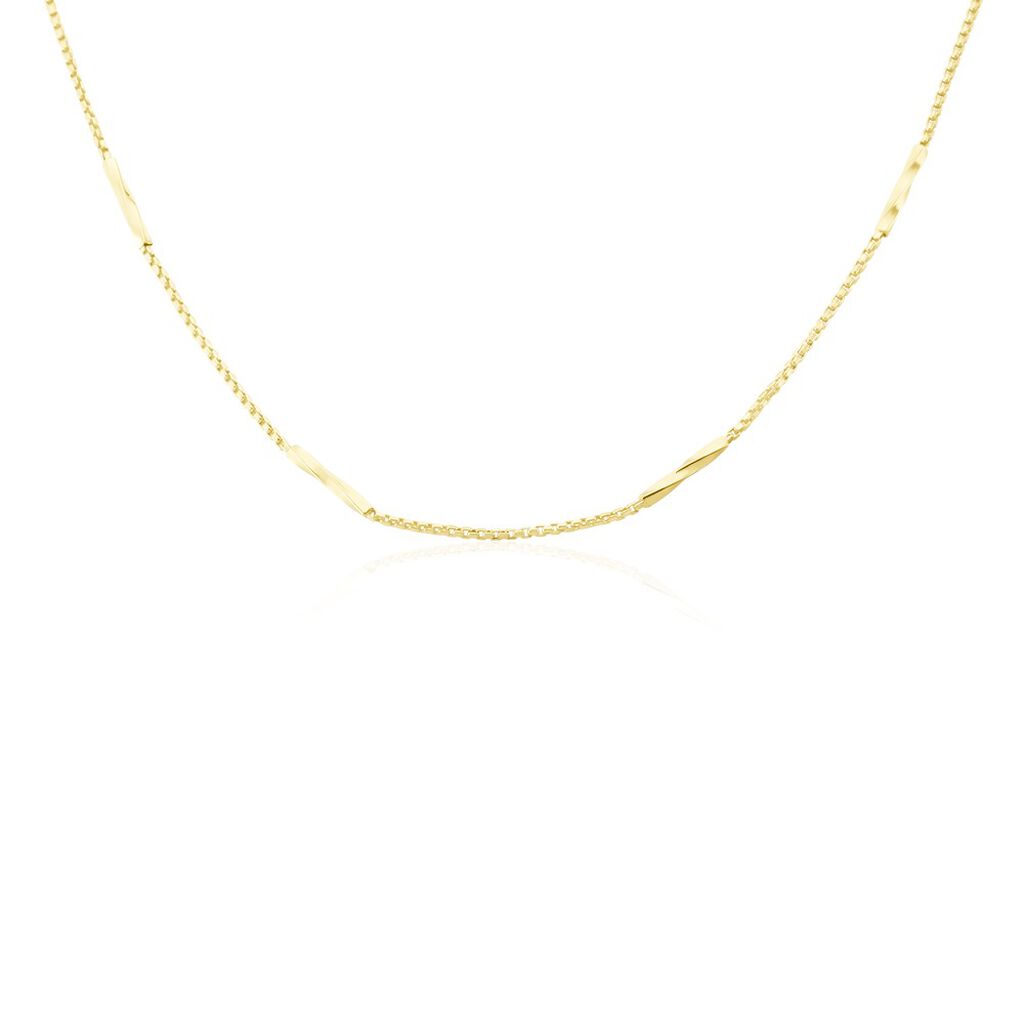 Damen Collier Gold 375 (9 Karat), Collier ohne Stein