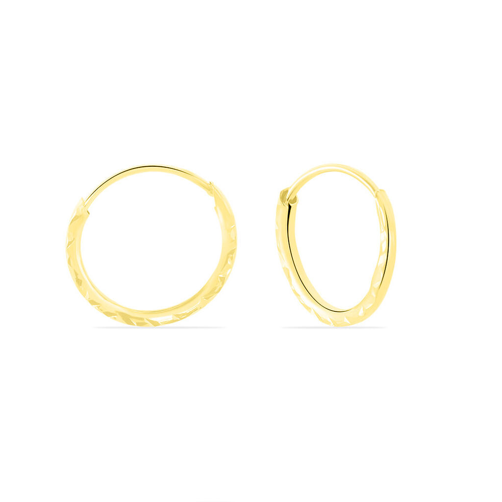 VALERINA CISELEES Damen Creolen Gold 375 (9 Karat)