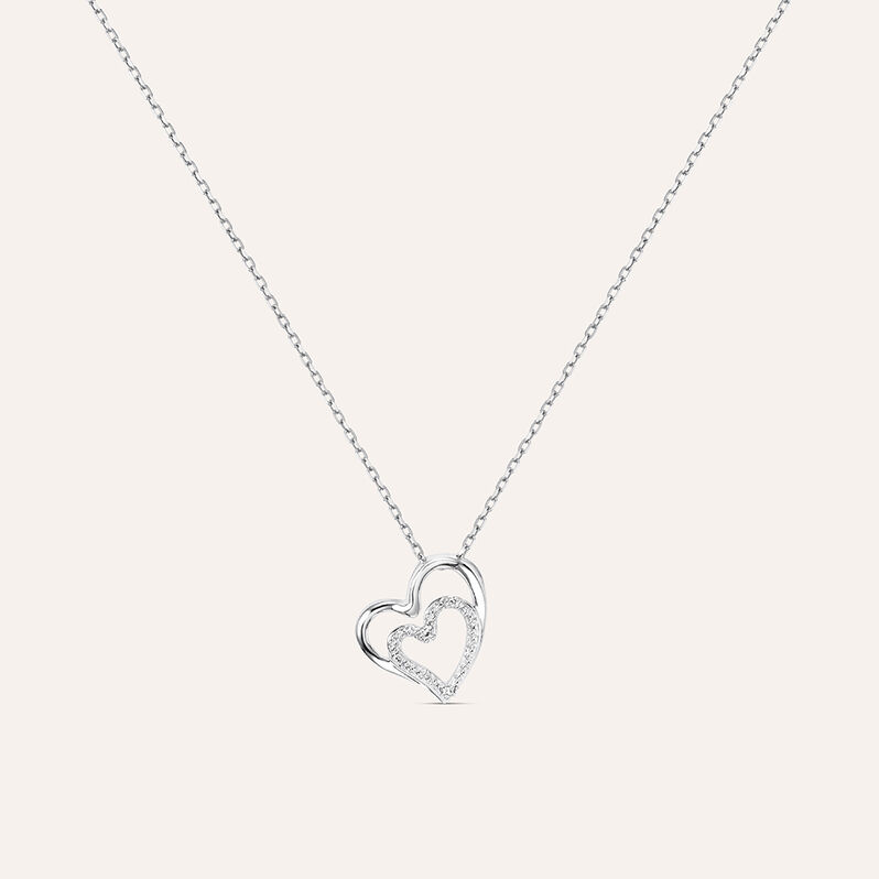 Collana Sophia Oro Bianco Diamante - Spannringe Damen | OROVIVO