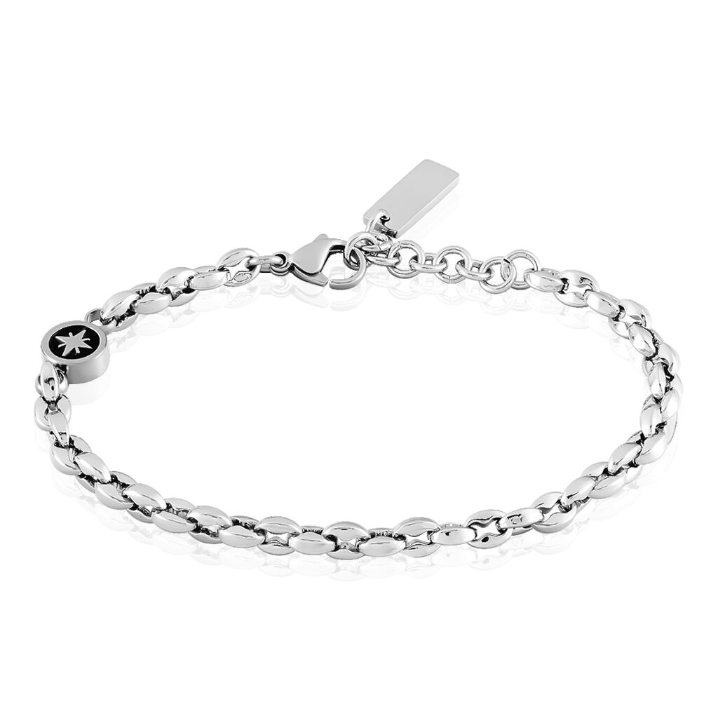 ALIAS Herren Armband Edelstahl Windrose, Armband ohne Stein