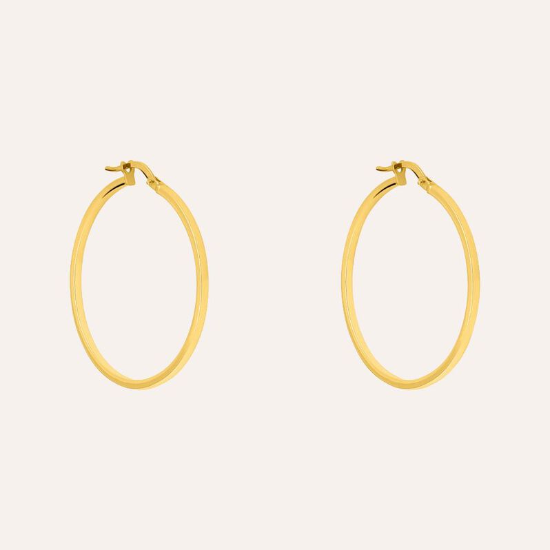 Orecchini A Cerchio Toujours Oro Giallo - Spannringe Damen | OROVIVO