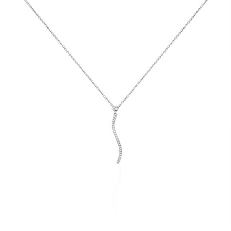 Damen Halskette Silber 925 Zirkonia Welle Boyka - Halsketten Damen | OROVIVO