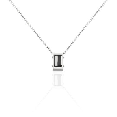 Herren Collier Edelstahl Bicolor Barren B 2,7 mm