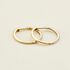 ARYANNA Damen Creolen Gold 375 (9 Karat) Diamant Wei&szlig; 0,12 ct