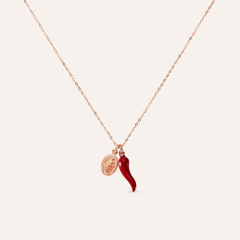 Collana Rosario Silver Soul Argento Rosa - Spannringe Damen | OROVIVO