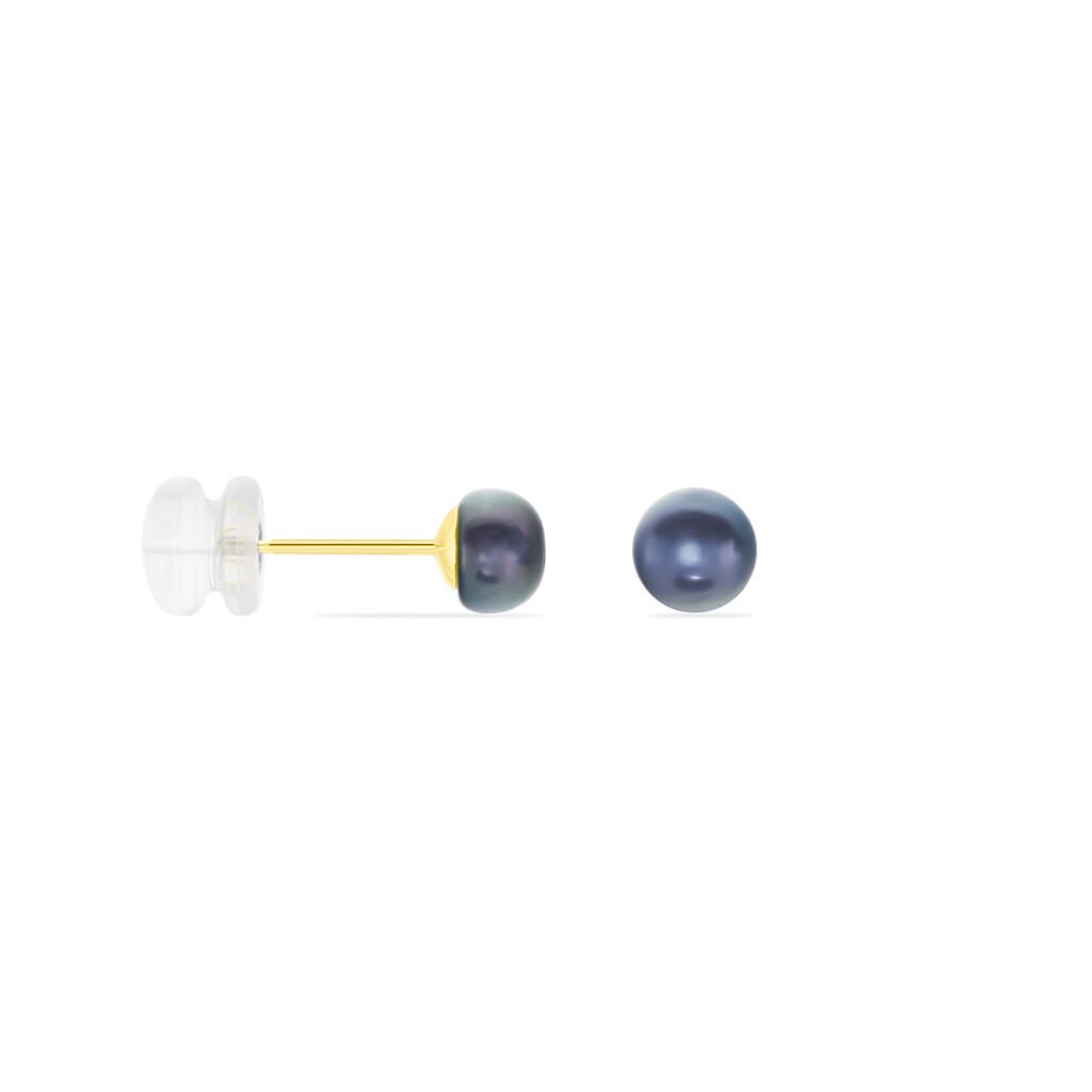 Damen Perlenohrringe Gold 375 Zuchtperle 5-5,5mm - Ohrstecker Damen | OROVIVO