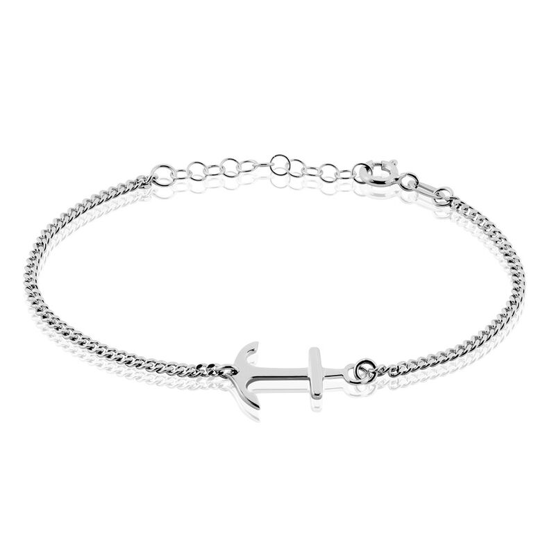 Bracelet Argent Rhodié Day - Spannringe Herren | OROVIVO