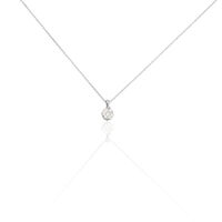 Damen Collier Weißgold 375 Diamant 0,16ct Merula