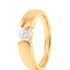 SANINA Damen Ring Gold 585 (14 Karat) Diamant Wei&szlig; 0,4 ct B 4,3 mm