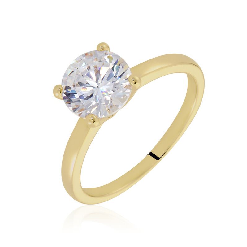 Damen Ring Vergoldet Zirkonia Mascha  - Ringe mit Stein Damen | OROVIVO