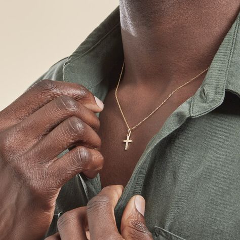 Kreuz Anhänger Gold 375 Keziana - Schmuckanhänger Unisex | OROVIVO
