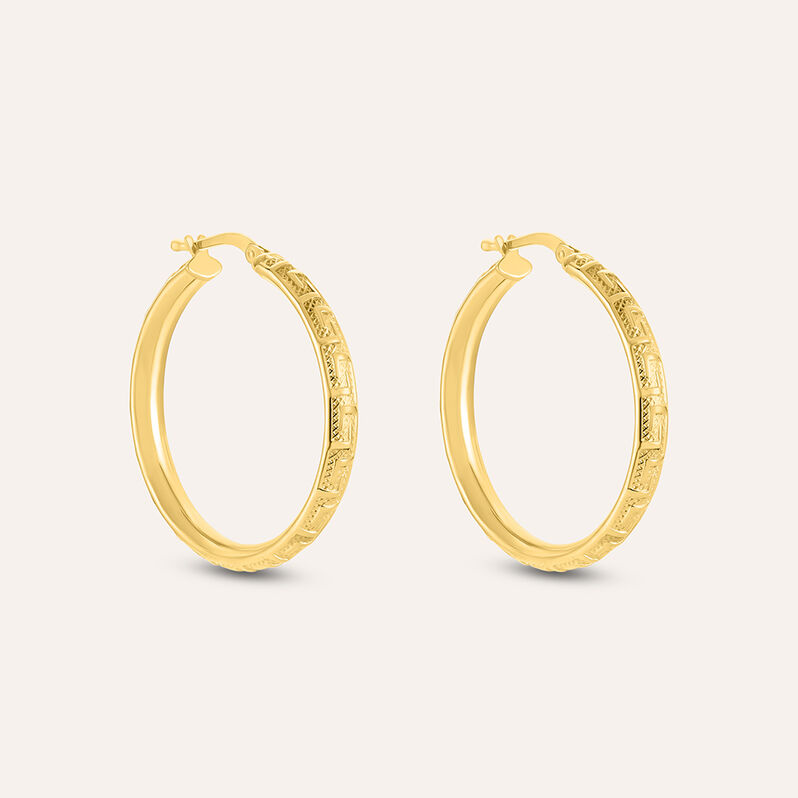 Orecchini A Cerchio Toujours Oro Giallo - Spannringe Damen | OROVIVO