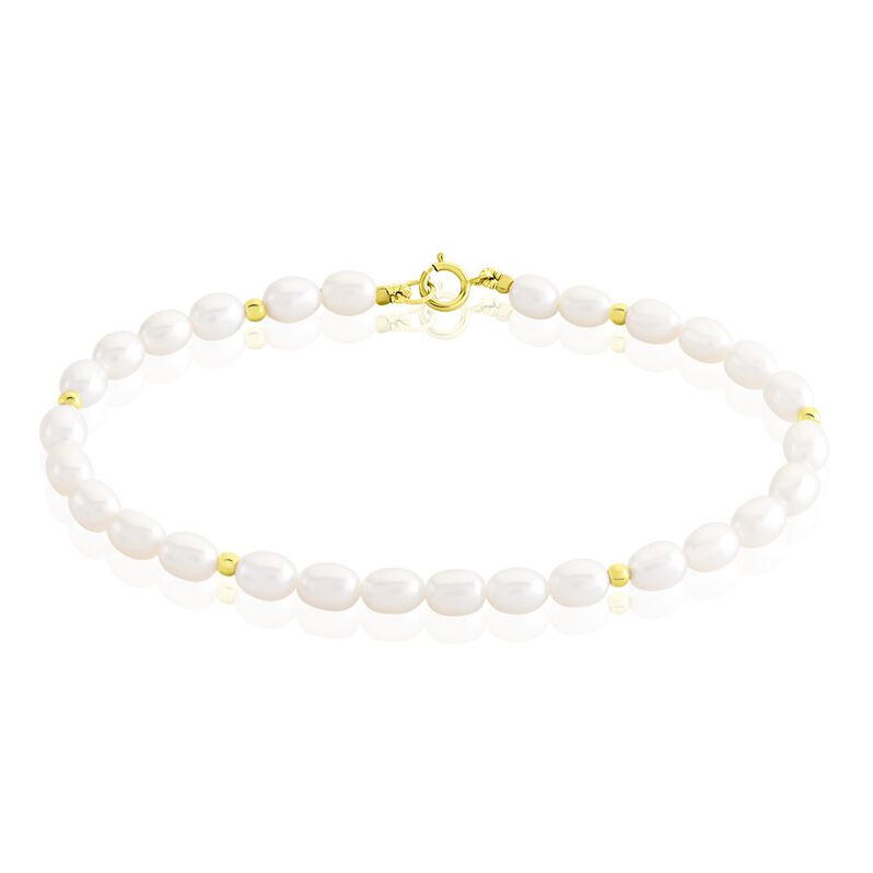 Bracelet Chantalle Or Jaune Perle De Culture - Spannringe Damen | OROVIVO
