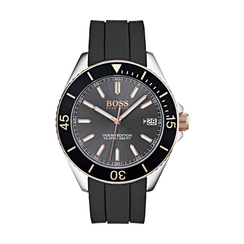 Orologio Uomo Boss Ocean quadrante grigio 1513558 - Spannringe Herren | OROVIVO