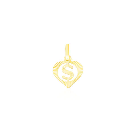 Anhänger Gold 375 Buchstabe S Herz - Schmuckanhänger Damen | OROVIVO