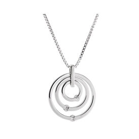 Damen Halskette Silber 925 Diamant 0,021ct - Ketten mit Anhänger Damen | OROVIVO