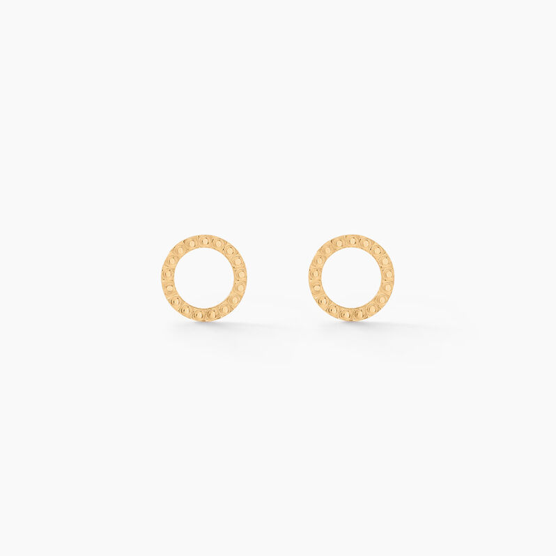 Boucles D'oreilles Puces Cesar Or Jaune - Spannringe Damen | OROVIVO