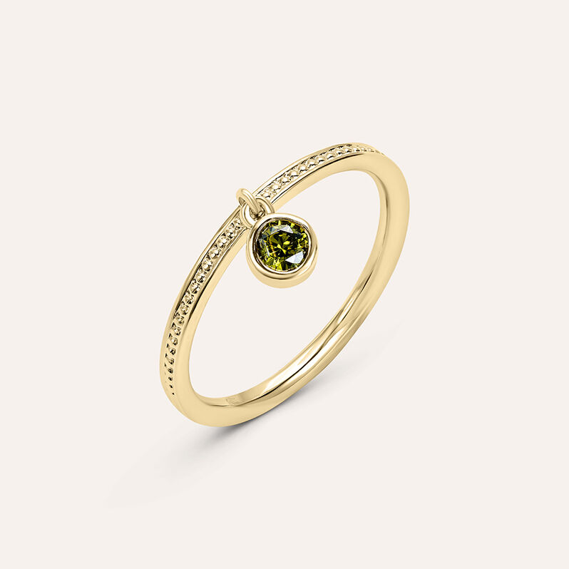 Anello Fantasia Golden Dream Placcato Oro Giallo Cristallo - Spannringe Damen | OROVIVO
