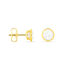ZARGE Damen Ohrstecker Gold 375 (9 Karat) Zirkonia Wei&szlig; 1,89 ct Kreis