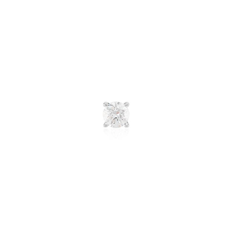 Boucles D'oreilles Puces Victoria Or Weiss Diamant - Spannringe Familie | OROVIVO