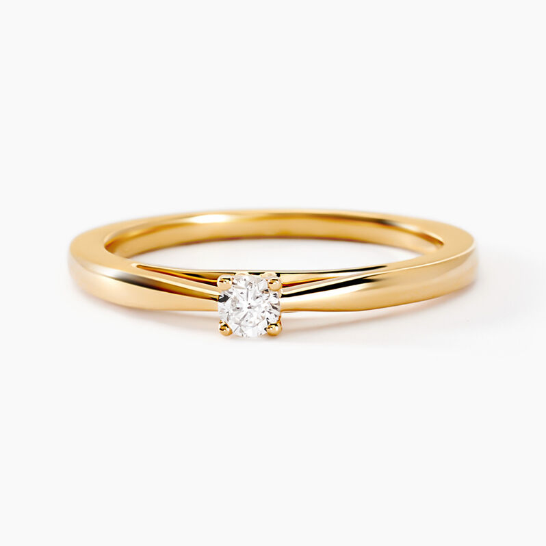 Bague Celina Or Jaune Diamant - Spannringe Damen | OROVIVO