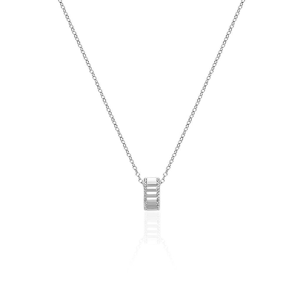 ZIRELLE Damen Collier Silber 925 Kreis, Collier ohne Stein