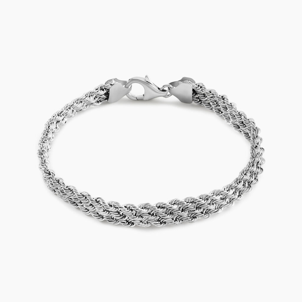 Bracelet Jerry Maille Corde Or Blanc - Spannringe Damen | OROVIVO