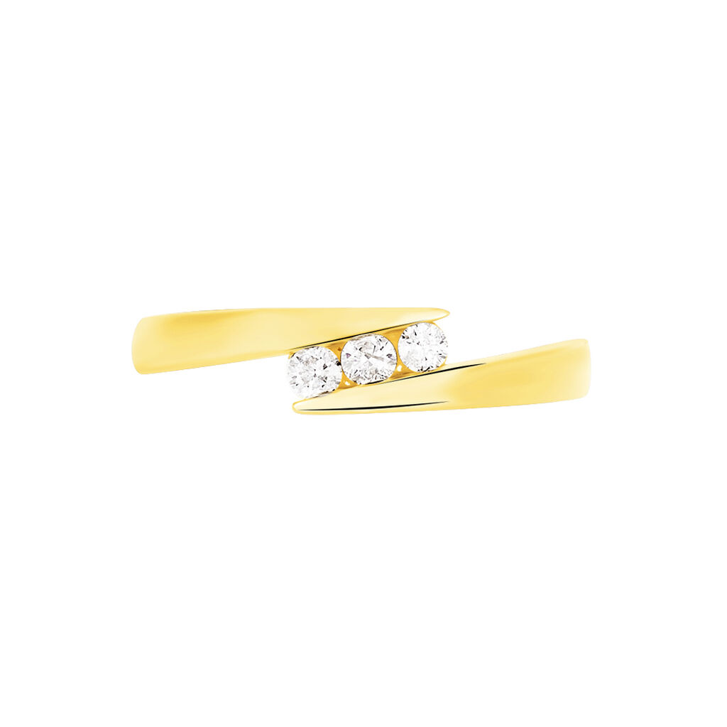 Bague Galya Or Jaune Diamant - Spannringe Damen | OROVIVO