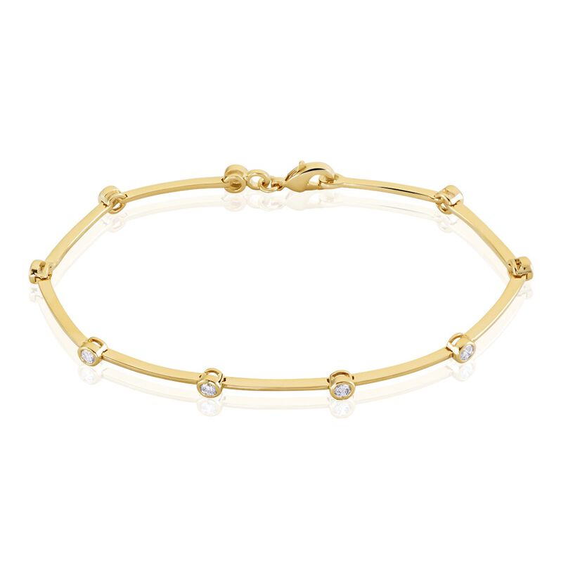 Bracelet Kaelig Plaqué Or Jaune Oxyde De Zirconium - Spannringe Damen | OROVIVO