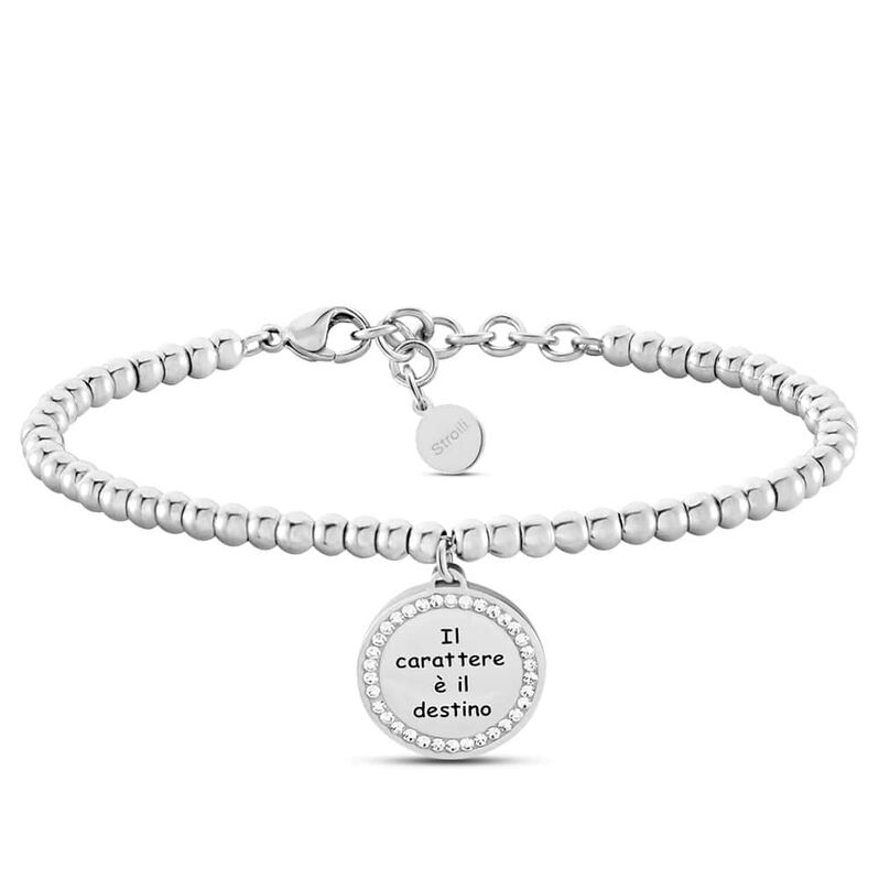 Bracciale Lady Message Acciaio Destiny e Cristalli - Spannringe Damen | OROVIVO