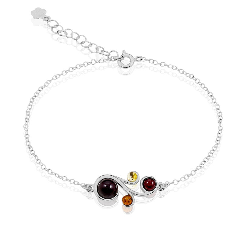 Bracelet Alexa Argent Et Ambre - Spannringe Damen | OROVIVO