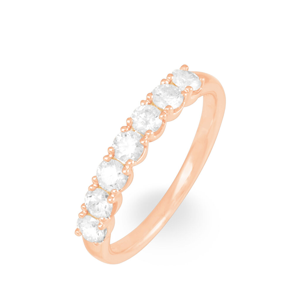 Alliance Hera Or Rose Diamant - Spannringe Damen | OROVIVO