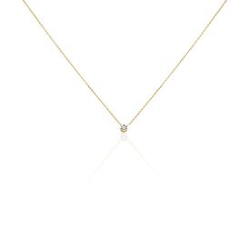 Damen Halskette Gold 375 Diamant 0,052ct - Ketten mit Anhänger Damen | OROVIVO