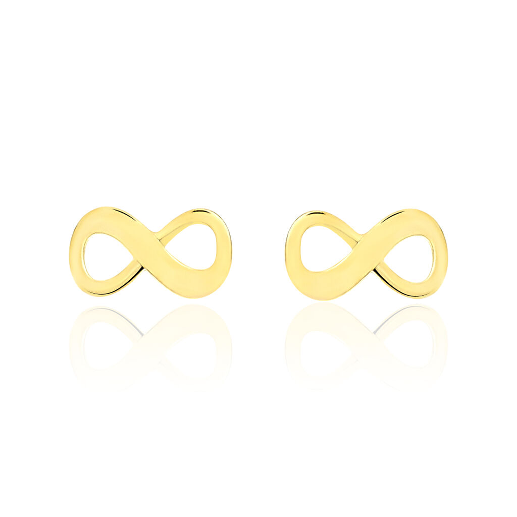 ANNIE-FRANCOISE IN Damen Ohrstecker Gold 375 (9 Karat) Unendlichkeit - Ohrstecker Damen | OROVIVO