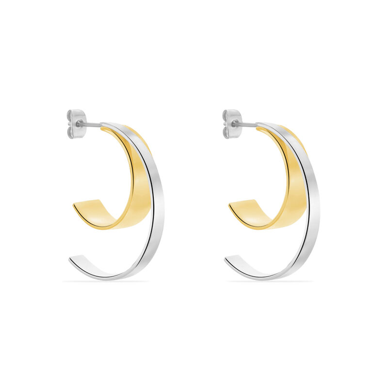 Creoles Acier Bicolore Sadie - Spannringe Damen | OROVIVO