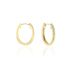 CELIN Damen Creolen Gold 750 (18 Karat) Diamant Wei&szlig; 0,14 ct B 15,5 mm