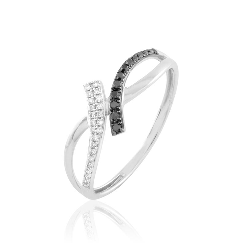 Bague Heloise Or Blanc Diamant - Spannringe Damen | OROVIVO