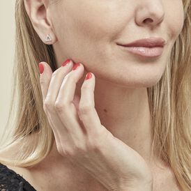 Damen Ohrstecker Silber 925 Zirkonia Dreieck - Ohrstecker Damen | OROVIVO