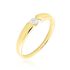 SANINA Damen Ring Gold 585 (14 Karat) Diamant Wei&szlig; 0,15 ct