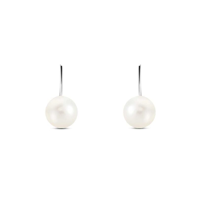 Orecchini Pendenti Silver Pearls Argento Rodiato Perla sintentica - Spannringe Damen | OROVIVO