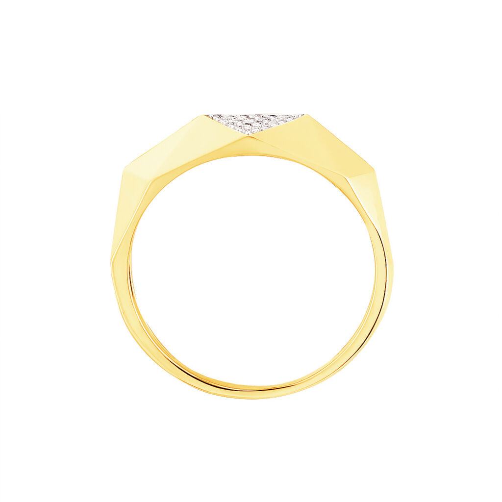 Bague Lizia Or Jaune Diamant - Spannringe Damen | OROVIVO