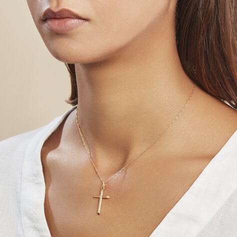 Kreuz Anhänger Gold 375 Joel - Schmuckanhänger Unisex | OROVIVO