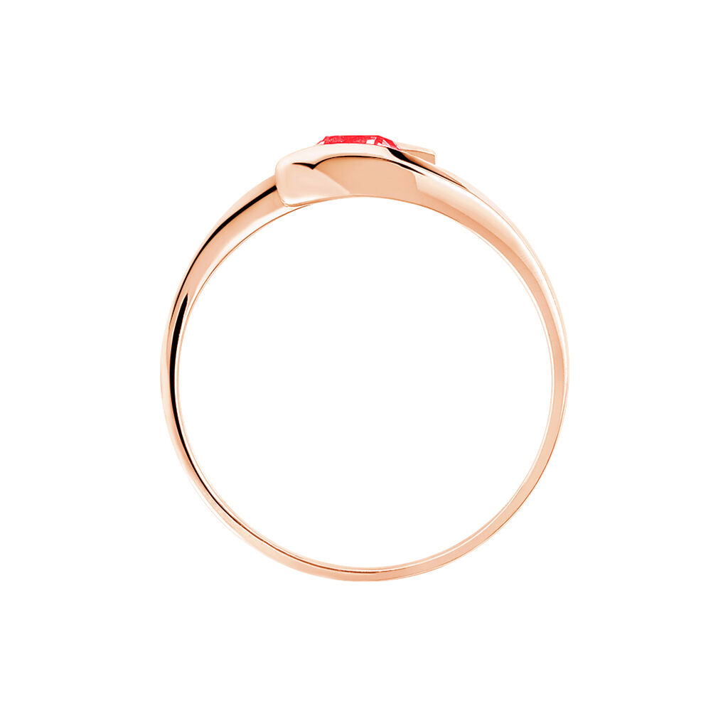Bague Tiphaine Or Rose Rubis - Spannringe Damen | OROVIVO