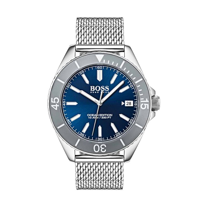 Orologio Uomo Boss Ocean quadrante blu 1513571 - Spannringe Herren | OROVIVO