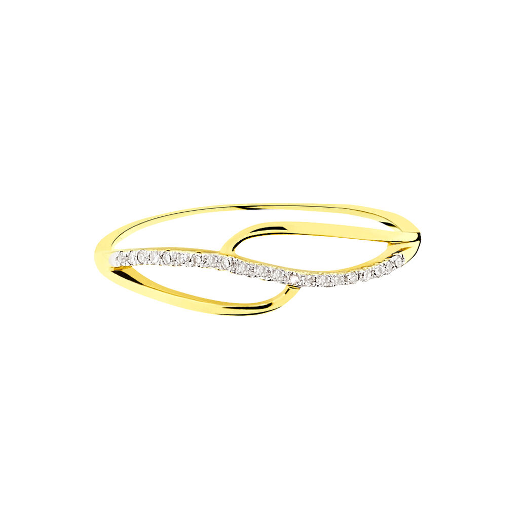 Bague Maricka Or Jaune Diamant - Spannringe Damen | OROVIVO